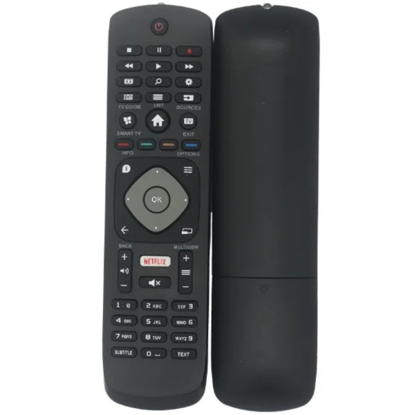 fjärrkontroll med NETFLIX-ersättning för philips 4k uhd HDR ambilight smart TV 43pus6262 49pus6262 50pus6262 55pus6262 65pus BLACK