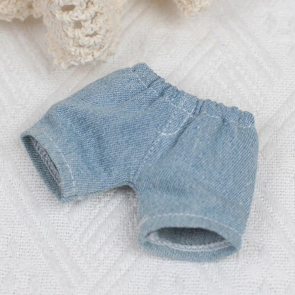Kläder och accessoarer till Labubu, minidocka 17 cm Labubu II Idol Sweatshirt Hjärtklappning Hoodie Jeans Set Kläder Grey No Doll
