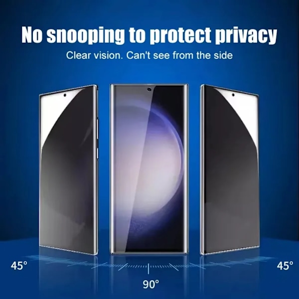 2 st Sekretess Hydrogel Film för Samsung S24 S25 Ultra Edge S23 FE S22 S21+ S20 Skärmskydd för Samsung A26 A36 A56 M16 M06 Galaxy S10 Plus Privacy soft film
