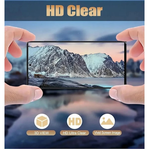 2 st Skyddsglas för Samsung S25 S24 S23+ S23 Ultra S22 S22+ S22 Ultra S21 Skärmskydd för Samsung S21 S20 Plus Ultra S3 System Tempered Glass
