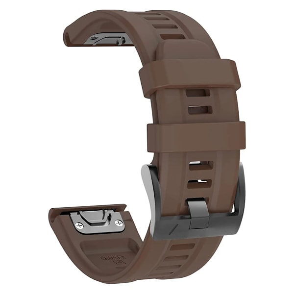 QuickFit 22mm 26mm Armband för Garmin Epix Gen 2 Silikonarmband för Garmin Fenix 7 7X 5Plus 6XPro Enduro 2 Armband Brown For TACTIX DELTA