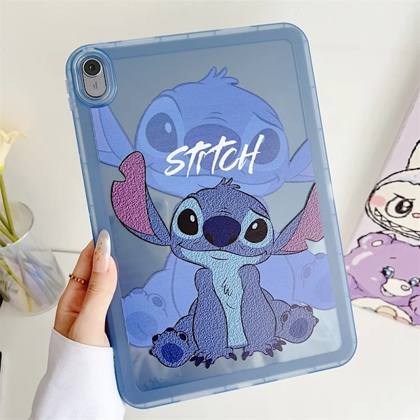 För IPad Air 4 5 6 10.9 Mini 6 Pro 11 A16 13 tum 9 8 7:e generationens fodral Sött tecknat Kuromi Stitch Mjukt skyddsfodral för surfplatta ZZ SDZ Pro11 2020 2021 2022