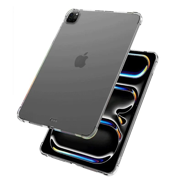 Clear Tablet Skyddsfodral För Apple iPad Pro 11 (M4) 2024 A2836 A2837 A3006 Transparent Mjuk TPU Silikon Slim Airbags Skal Transparent iPad Pro 11 2024