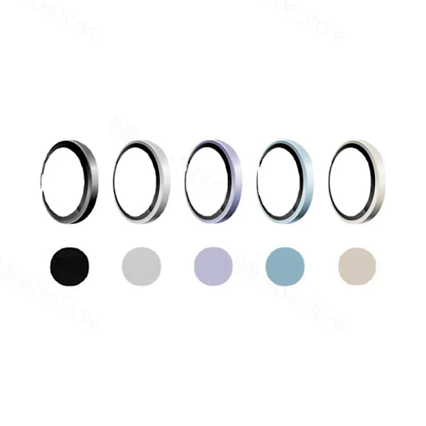3D Härdat Glas Ring Färg Lins Skydd För Apple IPad 11:e Gen (A16) 2025 10:e 10.9 2022 Air 5 4 Mini 7 6 HD Kameraskydd Silver Tempered Glass