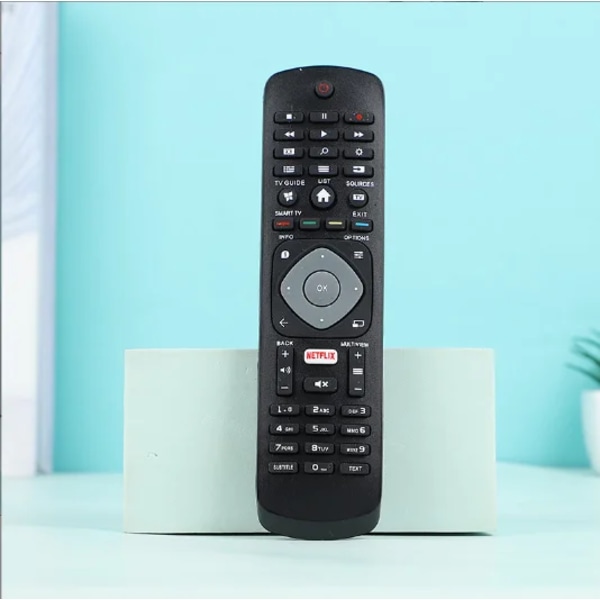 fjärrkontroll med NETFLIX-ersättning för philips 4k uhd HDR ambilight smart TV 43pus6262 49pus6262 50pus6262 55pus6262 65pus BLACK