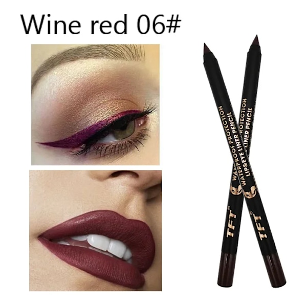 14 Färger Flytande Eyeliner Penna Vattentät Färgglad Eyeliner Penna Highlight Neon Färgglada Kattögon Sminkverktyg Eyeliner Gel 01