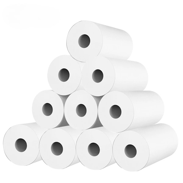 NYA 10 Rullar Kamera Termopapper Vattentäta Utskriftskvittopapper för Paperang Mini Fickfotoprinter Kassaapparatspapper 10 rolls