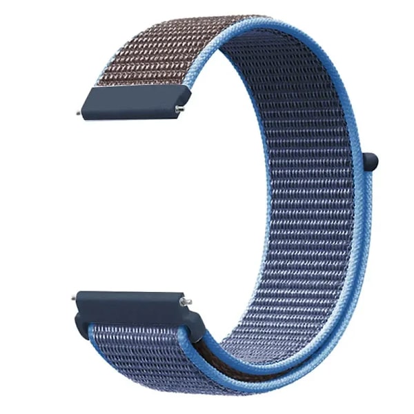 20 22mm Nylon Klockarmband För Garmin Vivoactive 3 4 5/Venu 2 Plus/Venu 3/Forerunner 55 158 265 965 745 645 255 Music Loop Armband Sea wave blue 20mm Width Band