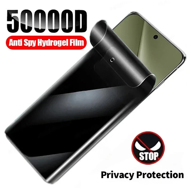 3D Full Curved Anti Spy Hydrogel Film För Huawei Pura 70 Ultra P60 P50 P40 P30 Nova 13 12 8 9 10 11 Pro Sekretess Skärmskydd Huawei Nova 13 Pro Privacy Film