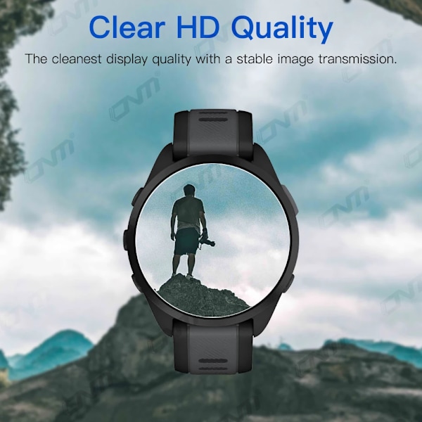 9H Premium Härdat Glas för Garmin Forerunner 165 Music Smartklocka Klar HD Skärmskydd för Garmin 165 Skyddsfilm 3 Pieces Forerunner 165
