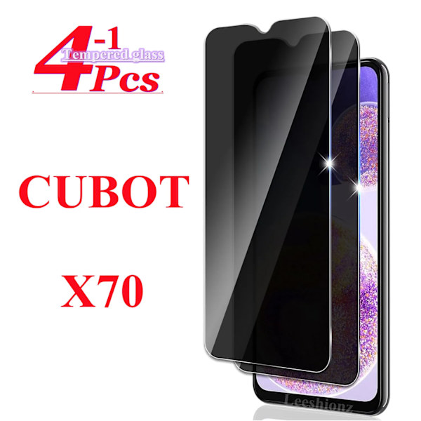 För CUBOT X70 Sekretessmembran Anti Spion Skärmskydd Sekretessglasfilm For Cubot X70 Anti Peeping