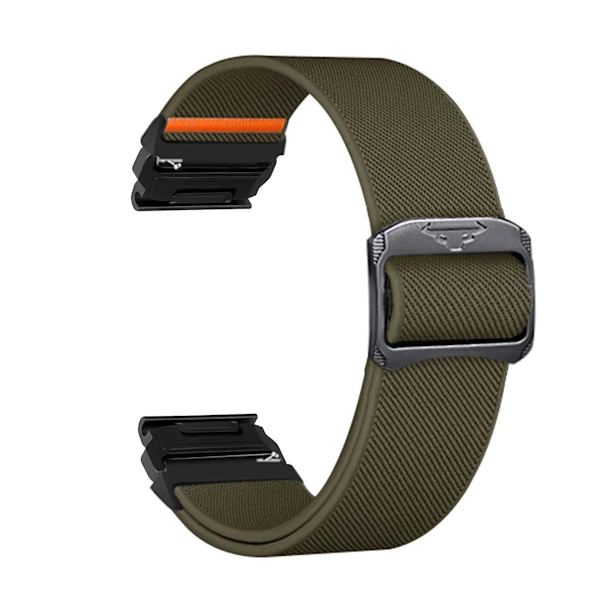 Quick Fit 22 26mm Nylonrem för Garmin Fenix 8X 7X 7Pro Fenix 6X 6 5X Tactix 8 7 9 Forerunner 965 955 Klockarmband Tillbehör AGreen-B Quick Fit  26mm