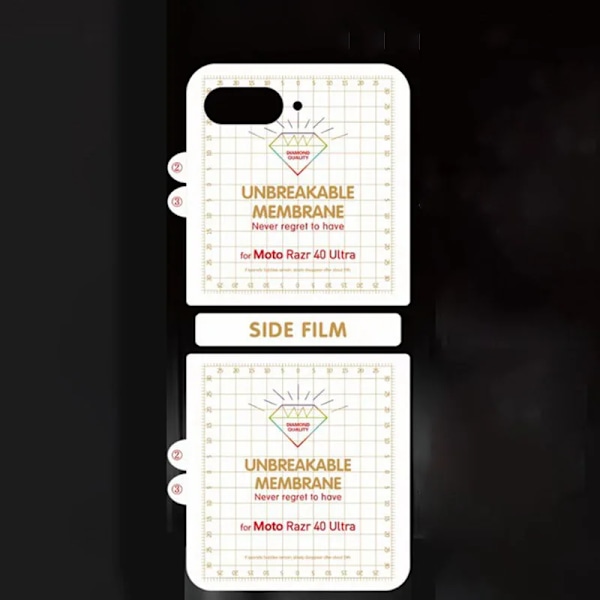 Hydrogel Film för Motorola Razr 40 Ultra Mjuk HD Klar Fram- och Baksida Skärmskydd för Moto Razr40 Ultra 40Ultra Film Inte Glas 1PC Front 1PC Back Moto Razr 40 Ultra