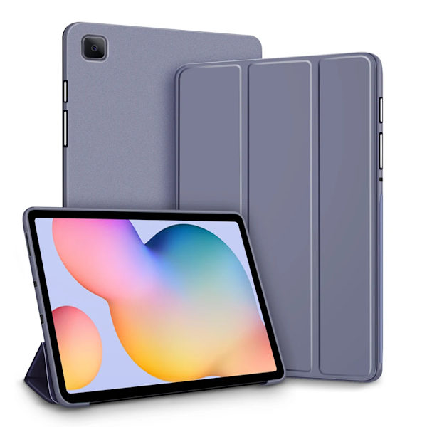 Fodral för Samsung Galaxy Tablet för S6 lite 10.4 Tab A9 A8 A7 S7 S8 S9 och Plus FE Smart Auto Sleep Wake Funktion Silikonskydd Purple Tab S9 S9FE 11in