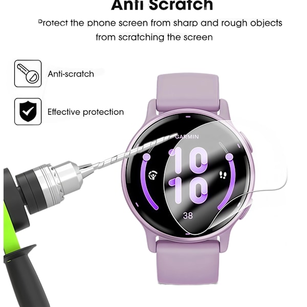 För Garmin Vivoactive 5 Hydrogel Film Repskydd HD Klar Skärmskydd För Garmin Vivoactive 3 4 4S 5 Vivoactive5 Inget Glas For Vivoactive 3 3PCS