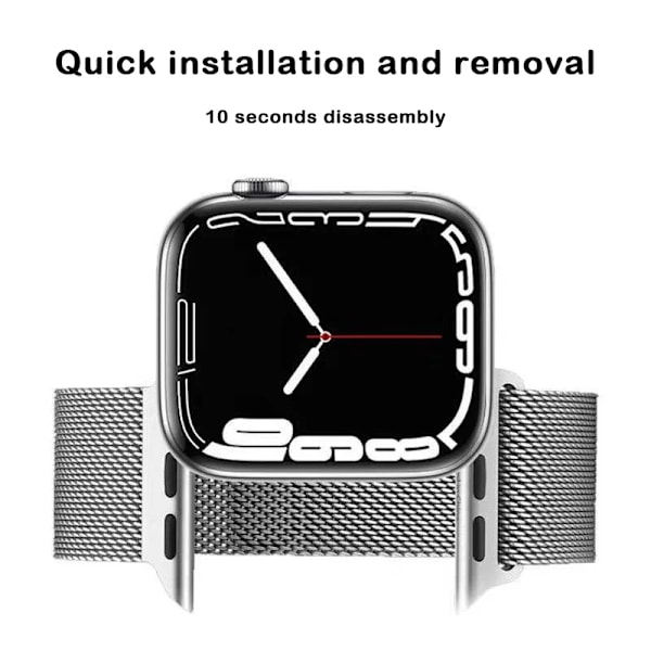 Milanese Armband för Apple Watch Ultra 2 49mm 45mm 46mm 44mm 40mm 42mm 41mm Armband för iWatch Series 10 9 3 4 6 5 SE 7 8 Rem Blue 38-40-41-42mm(S10)