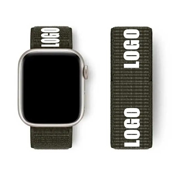 Nylon Loop Armband för Apple Watch band 44mm 40mm 45mm 41mm 46 42mm 49mm 44 45 mm armband iWatch serie 10 9 SE 7 6 5 4 Ultra 2 NEW Khaki 106 42 44 45 46 49 mm