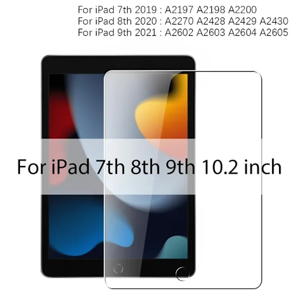 2 st HD för iPad 2025 A16 Härdat Glas Skärmskydd IPAD Air 11 tum 2025(M3) IPAD Tablet Anti Repskyddsfilm FOR 7th 8th 9th
