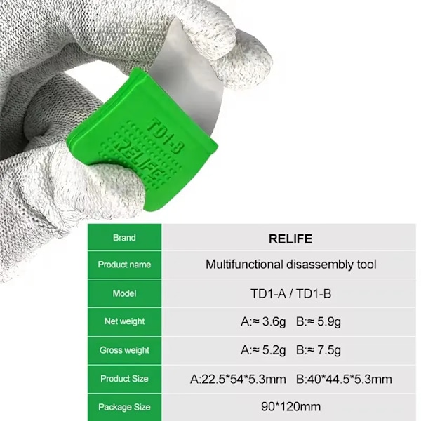 RELIFE TD1-A TD1-B Hög Tålighet LCD-Skärm Öppnare Bändverktyg för iPhone iPad Samsung Tablet Mobiltelefon Reparationsverktyg TD1-A  TD1-B