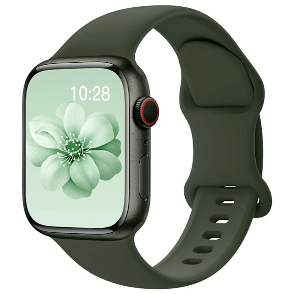Sport Silikonarmband för Apple Watch 10 9 8 7 46mm 42mm 45mm 41mm Ultra 2 49mm Armband Klockarmband iWatch 6 5 4 SE 44mm 40mm Rem Calendula 42mm 44mm 45mm