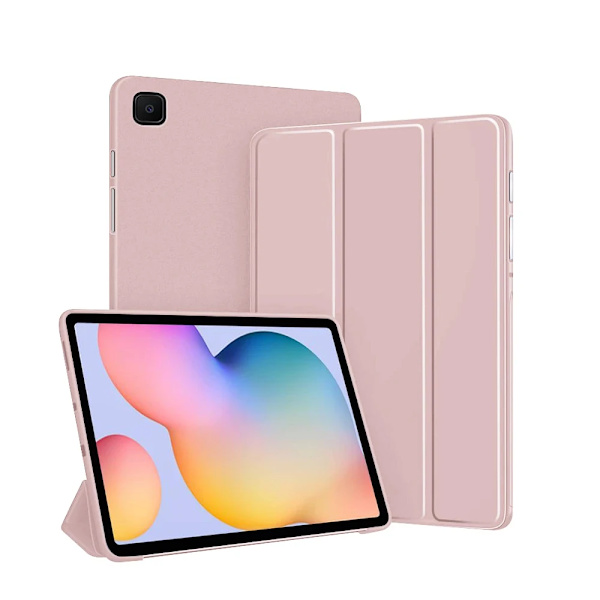 Fodral för Samsung Galaxy Tablet för S6 lite 10.4 Tab A9 A8 A7 S7 S8 S9 och Plus FE Smart Auto Sleep Wake Funktion Silikonskydd Pink Tab S9 S9FE 11in