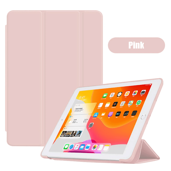 Skal för iPad Air 11 13 M2 2024 Pro 11 13 För Pro 11 12.9 10:e Gen Air 10.9 iPad 5/6:e 9.7 10.5 7/8/9:e 10.2 Mini 6 Fodral Pink iPad 7th 8th 9th10.2