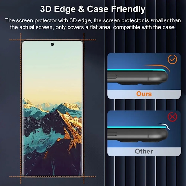9H Härdat Glas För Huawei Honor 90 5G 2/4st 3D Böjd Skärmskyddsfilm For Honor 90 Tempered Glass