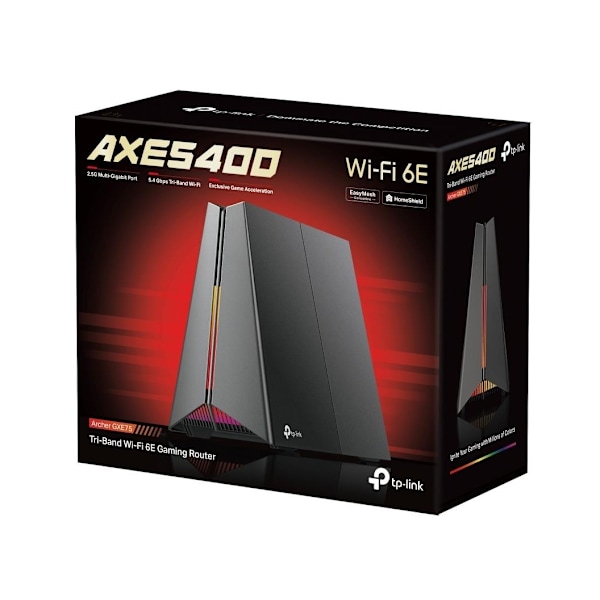 TP-LINK, AXE5400 Tri-Band Wi-Fi 6E Gaming Router, Archer GXE75