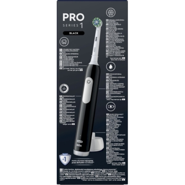 Sähköinen hammasharja, D305.513.3 Pro Series 1 Black Cross Action, Oral-B