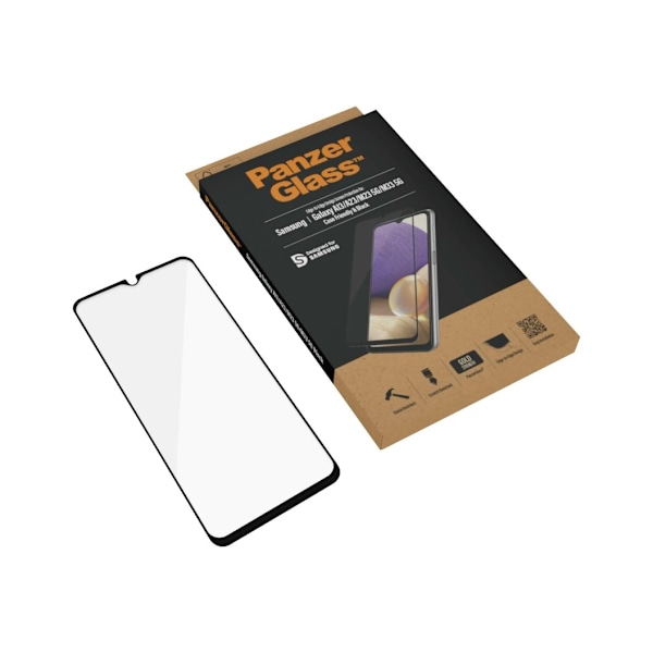 PanzerGlass, Skærmbeskytter, Samsung, Galaxy A13/M23 5G/M33 5G, Glas, Sort, Case Friendly