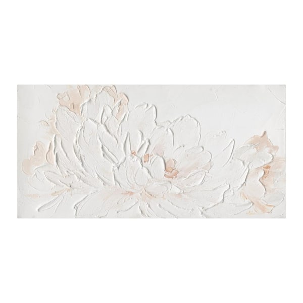 Oljemaleri 60x120cm, hvite kronblad