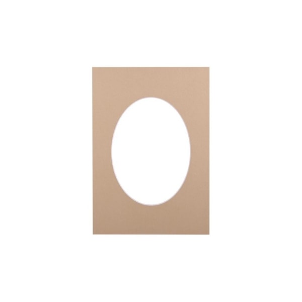 Passepartout 21x29,7, oval sandsten