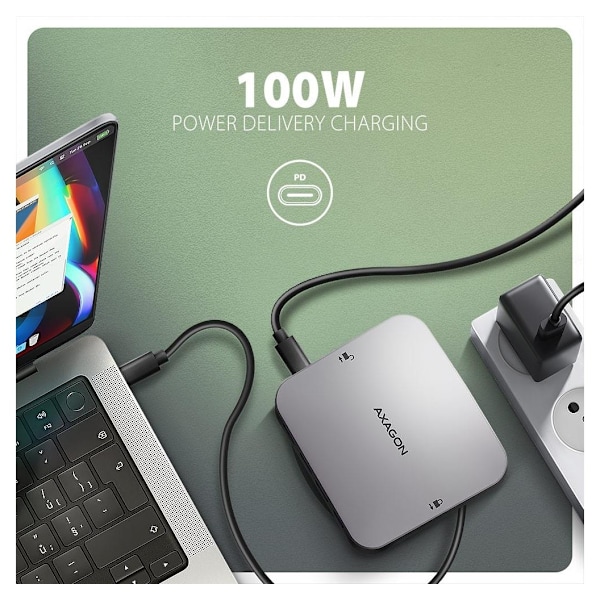 AXAGON, USB-C 10 Gbps UFO 9in1 Hub, HMC-UFO