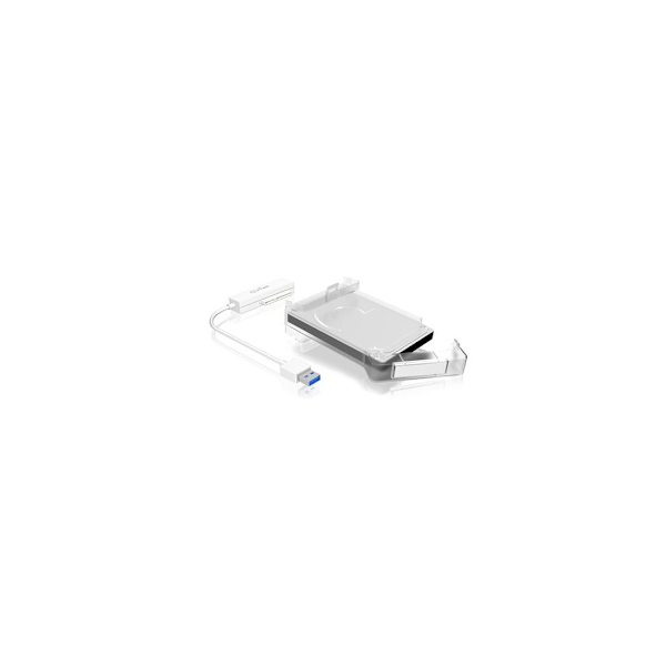 Raidsonic, 2,5", ICY BOX, Adapterkabel med skyddande lock för 2,5" SATA hårddiskar till USB 3.0, blå Access LED