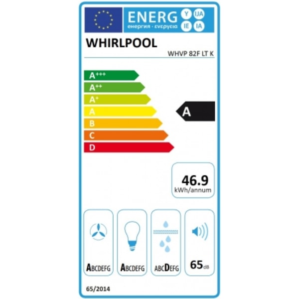 Modern kökshuva WHVP 82F LT K, Whirlpool