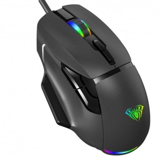 PC Mouse, F815 RGB Wired Gaming mouse Black, Aula