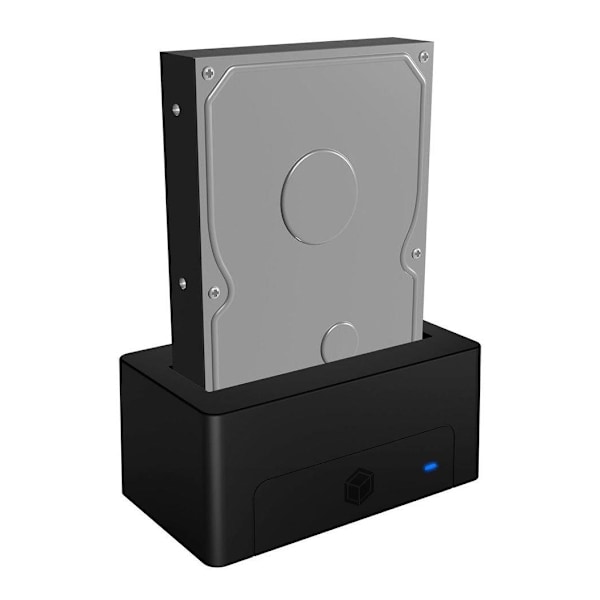 Raidsonic, Icy Box, IB-1121-U3 dockingstasjon for 1x 2,5"/3,5" SATA I/II/III, USB 3.2 Gen 1, strømforsyning