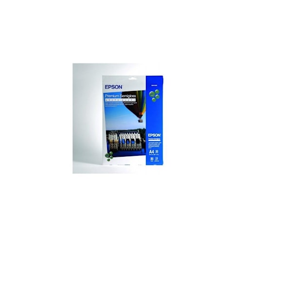 Epson, Premium Semigloss fotopapir, DIN A4, 251g/m², 20 ark