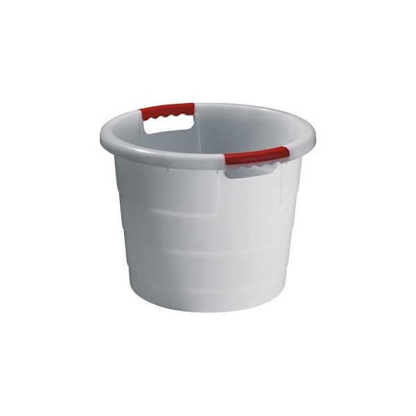 Multifunktions rund beholder TONI, hvid 45L White