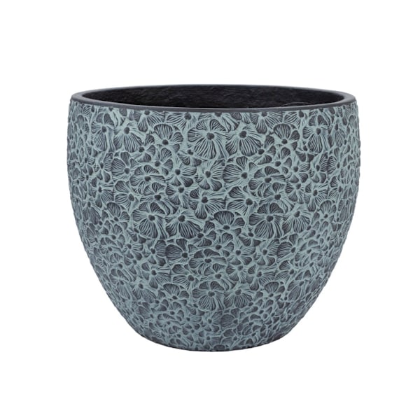 Planteholder FLORA D44xH36cm, sort/grå