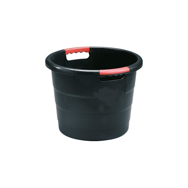 Rund multifunktionsbeholder TONI, sort 70L Black