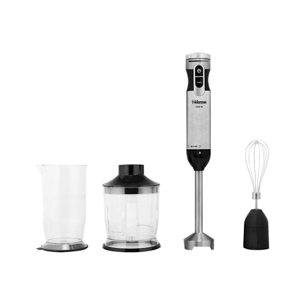 Tristar, Stavblendersæt, 1000 W, Antal hastigheder 1, Turbotilstand, Rustfrit Stål/Sort