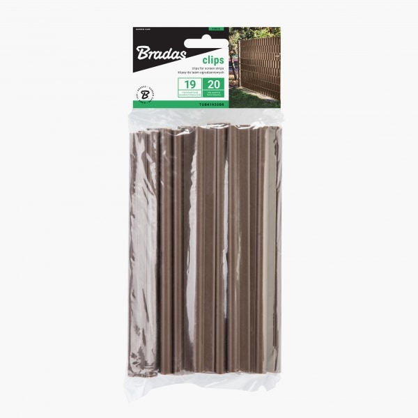 5 tuotteen paketti. Klipsit 450 g näyttöliuskoille - ruskea