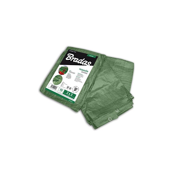 Forsterket presenning 90g/m², 6 x 12m Green