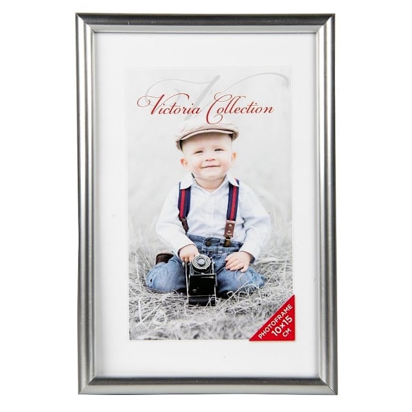 Set med 10 produkter. Fotoram Future 10x15, silver