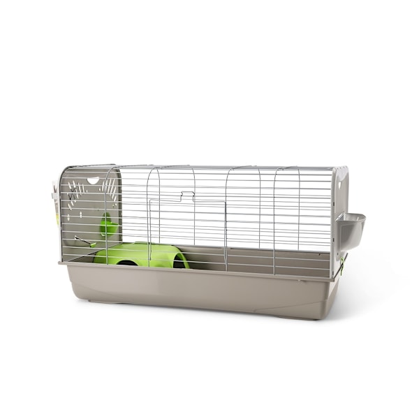 Cage Caesar 3 Knock Down 100x50x51cm hopea/lämmin harmaa
