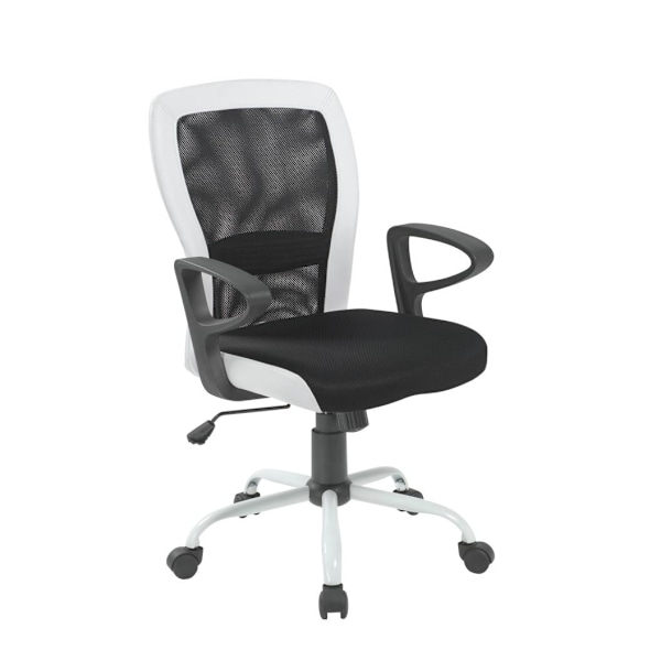 Arbejdsstol LENO sort/hvid