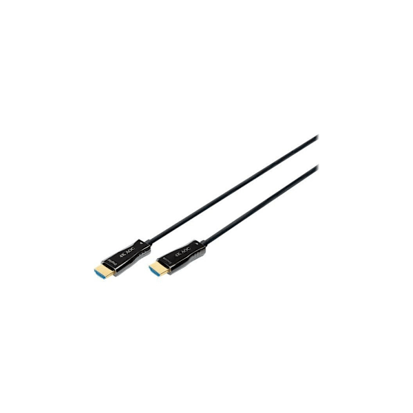 Digitus, HDMI til HDMI, HDMI AOC hybrid-fiberforbindelseskabel, AK-330125-100-S