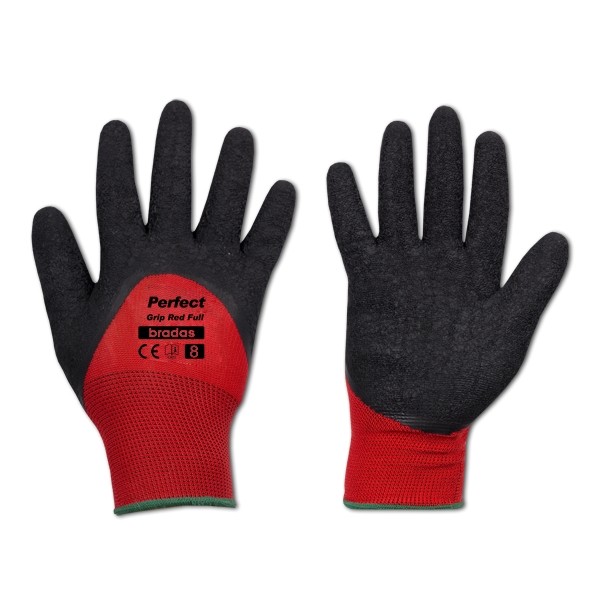 24 tuotteen paketti. Käsineet PERFECT GRIP RED FULL, koko 11, Bradas