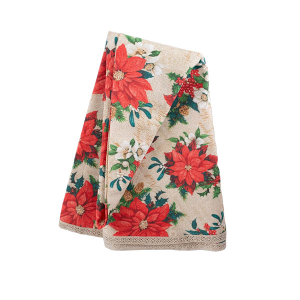 Bordmatte VINTERBLOMSTER D170cm, julestjerner